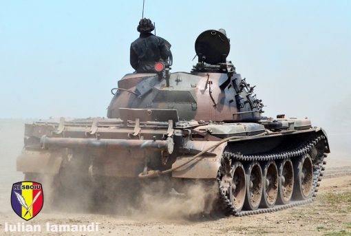 T-55 in poligonul Babadag - Saber Guardian 19 - fond de ten din Babadag