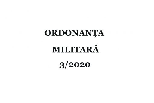Ordonanta Militara 3 din 24.03.2020