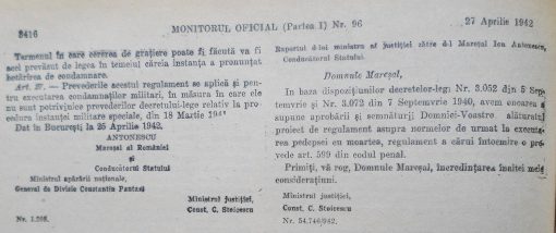Execuția lui Ion Antonescu - Regulament asupra normelor de urmat la executarea pedepsei cu moartea (Foto 3)