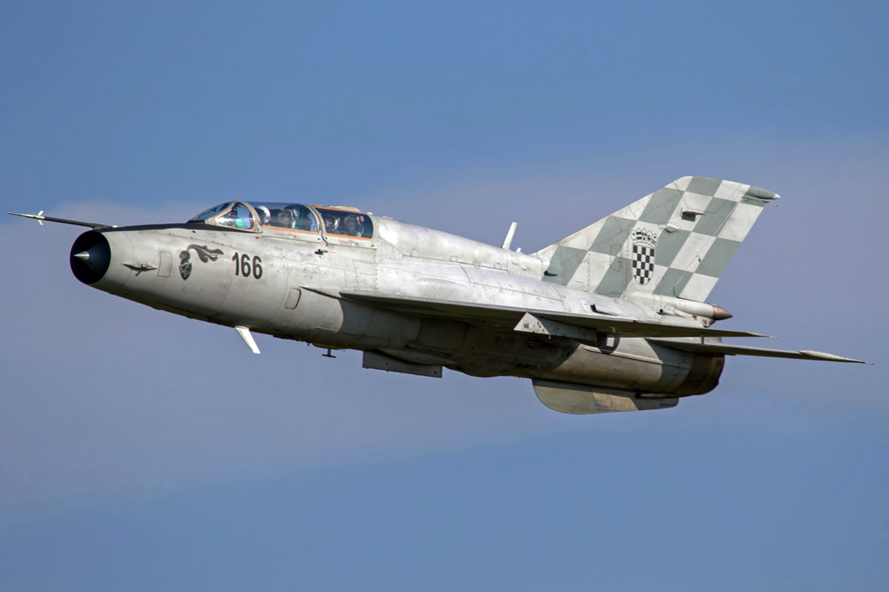 MiG-21UM Forțele Aeriene Croate